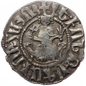 Armenia. Levon I (Leo I the Great), AR, Tram (Silver, 2.80 g. 21 mm.) 1198-1219 AD.