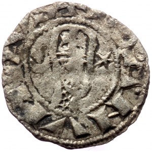 CRUSADERS. Bohemond III or IV (c.1149-1233).Denier, (Billon, 0.70 g 16 mm). Antioch.