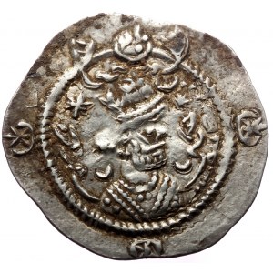 Sasanian Kings, Khusro I (531-579) AR Drachm (Bronze, 4.10g, 30mm)