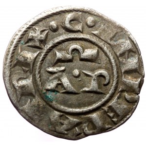 Sicily, Henry VI and Constance (1194-1196) AR Denaro. Brindisi.