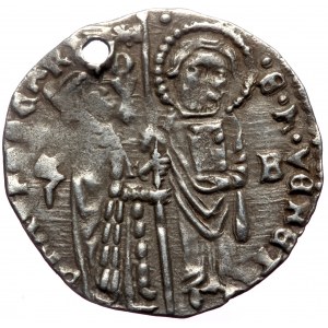 Antonio Venier. AR, Grosso. (Silver, 1.52 g. 20 mm) Italy, Venice. 1382-1400 AD.