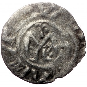 France, Provence. Anonymous Bishops, AR, Denier (Silver, 1.00 g. 17 mm.) Valence. 1100-1225 AD.