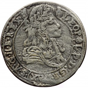 Hungary. Leopold I, AR, 15 Krajczar. (Silver, 5.12 g. 29 mm.) 1658-1705 AD.