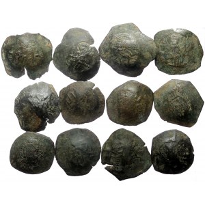 12 Byzantine AE coins (Bronze, 37,01g)
