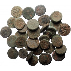 34 Greek AE coins (Bronze, 143.60g)