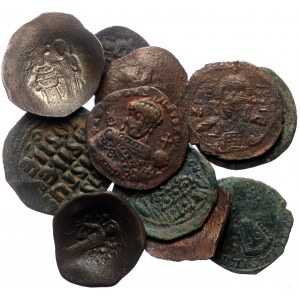 11 Byzantine AE coins (Bronze, 58,01g)