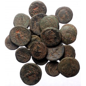 23 Greek AE coins (Bronze, 89.81g)