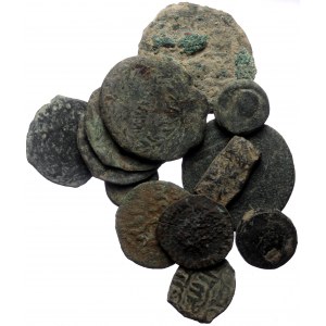 13 Ancient AE coins (Bronze, 72,87g)