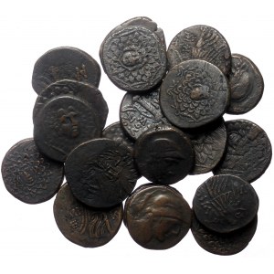 20 Greek AE coins (Bronze, 147.42g)