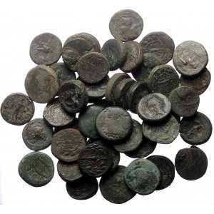 48 Greek AE coins (Bronze, 200.36g)