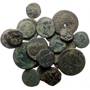 22 Ancient AE coins (Bronze, 127,96g)