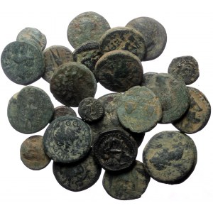 25 Ancient AE coins (Bronze, 75,81g)