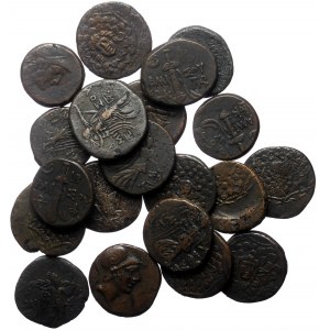 20 Greek AE coins (Bronze, 150.35g)