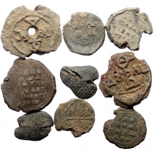 10 Lead Byzantine seals (Lead, 68,62g)