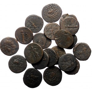 20 Greek AE coins (Bronze, 129.12g)