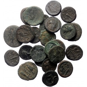 25 Ancient AE coins (Bronze, 91,61g)