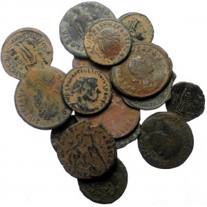 20 Roman AE coins (Bronze, 66.33g)