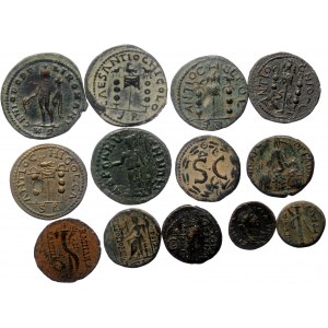 13 Ancient AE coins (Bronze, 87,43g)