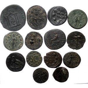 14 Ancient AE coins (Bronze, 121,42g)