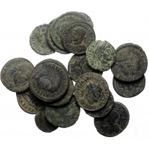 20 Roman AE coins (Silver & bronze, 60,33g)