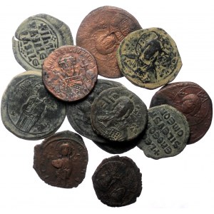 12 Byzantine AE coins (Bronze, 113,46g)