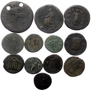 12 Roman Provincial AE coins (Bronze, 112,05g)