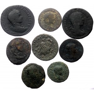 8 Roman Provincial coins (Bronze, 96,62g)
