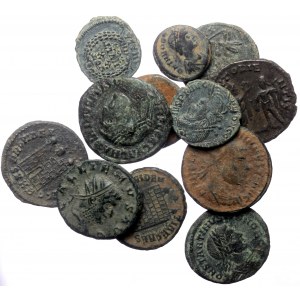 12 Roman AE coins (Bronze, 33,45g)