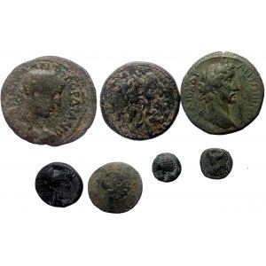 7 Roman Provincial coins (Bronze, 40,55g)