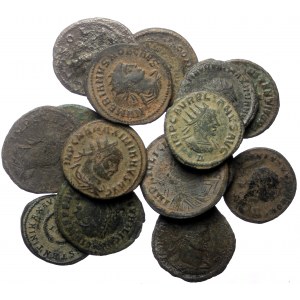 16 Roman Imperial AE coins (Bronze, 53,35g)