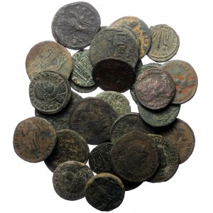 30 Roman AE coins (bronze, 90,77g)