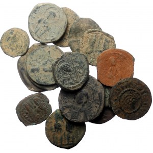 11 Byzantine AE coins (Bronze, 153, 18g)