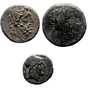 3 AE Greak coins (Bronze, 40,27g)