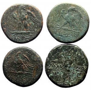 4 AE Greak coins (Bronze, 73,81g)