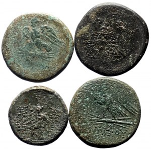 4 AE Greak coins (Bronze, 67,05g)