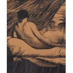 Wojciech Weiss (1875 Leorda, Romania - 1950 Krakow), Nude with palms - Venus, 1925