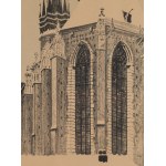 Leon Wyczółkowski (1852 Huta Miastkowska - 1936 Warschau), Marienkirche von der Seite des Presbyteriums, im Winter, 1926