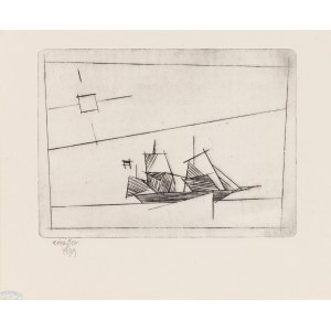 Lyonel Feininger (1871 New York - 1956 New York), Plachetnice, 1939