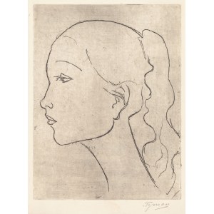 Tymon Niesiołowski (1882 Lviv - 1965 Toruń), Profile of a girl