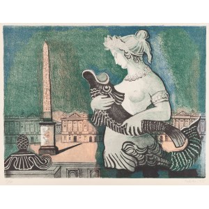 Alicja Halicka (1894 Kraków - 1975 Kraków), Plac de la Concorde w Paryżu, 1955