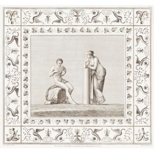 Franciszek Smuglewicz (1745 Warsaw - 1807 Vilnius), The Muse and the Polyphemus (sheet 29 of Vestigie delle Terme di Tito), 1776