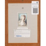 Gilles Antoine Demarteau (młodszy) (1750 - 1802 Paryż), Dzewczyna z przewiązanymi włosami z cyklu Fryzury
