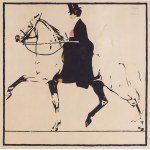 Ludwig Hohlwein (1874 Wiesbaden - 1949 Berchtesgaden), Kobieta na koniu