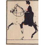 Ludwig Hohlwein (1874 Wiesbaden - 1949 Berchtesgaden), Kobieta na koniu