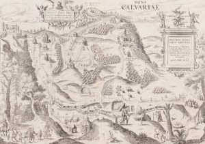 Frans Hogenberg, Georg Braun, Mons Calvariae (Kalwaria Zebrzydowska), 1617