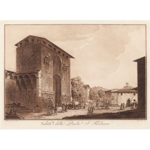 Giuseppe Pera, Veduta della Porta S. Frediano, 1801