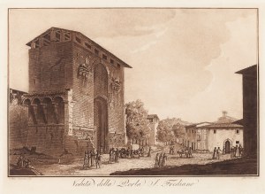 Giuseppe Pera, Veduta della Porta S. Frediano, 1801