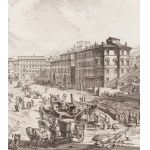 Giovanni Battista Piranesi (1720 Mogliano Veneto - 1778 Rím), Veduta di Piazza di Spagna z knihy Vedute di Roma