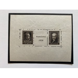 Briefmarken. Der erste polnische Block! [1928] Bürgschaft