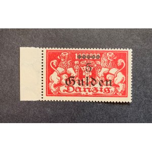 Briefmarken. Nachdruck Ausgabe [1923] Briefmarke mit Fehler doppelter diagonaler Strich in K im Wort MARK.Fotoattest.